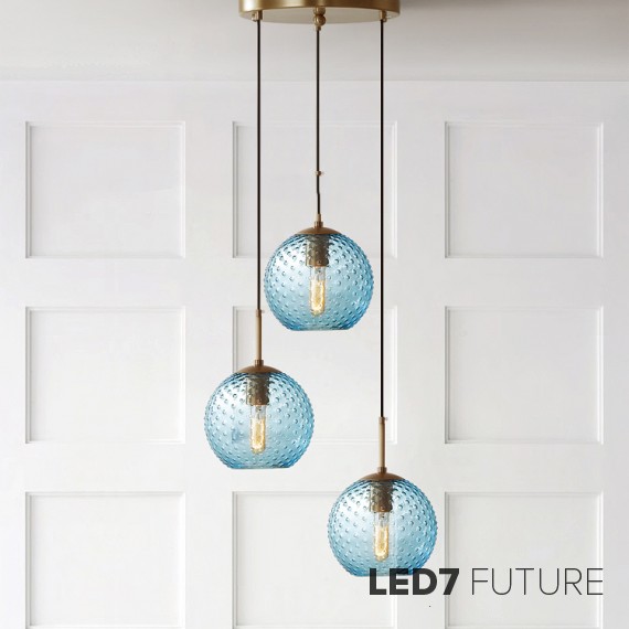 Loft Industry Modern - Glass Dots Chandelier